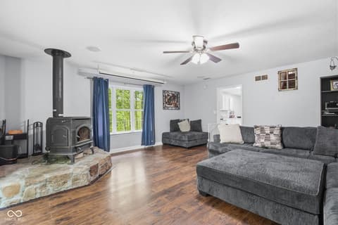 Living room at 6804 Erika Lane, Nashville, IN