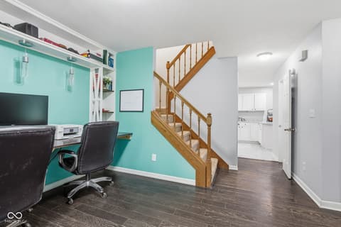 Home office at 6804 Erika Lane, Nashville, IN