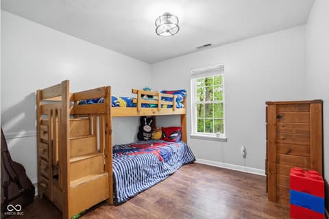 Bedroom at 6804 Erika Lane, Nashville, IN