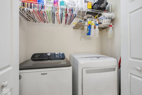 Laundry room at 6804 Erika Lane, Nashville, IN