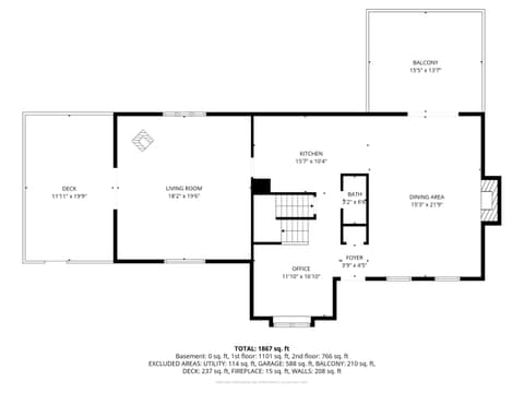 Floor Plan — 6804 Erika Lane, Nashville, IN