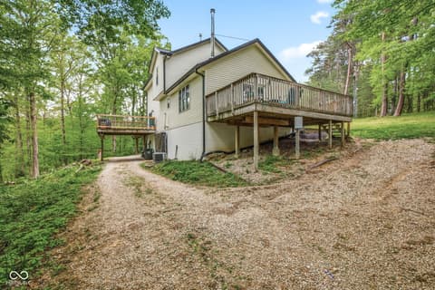 Backyard at 6804 Erika Lane, Nashville, IN
