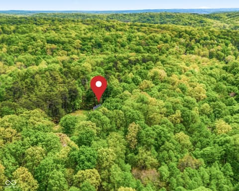 Aerial view at 6804 Erika Lane, Nashville, IN