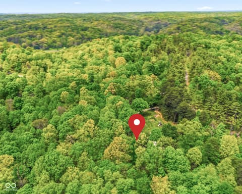 Aerial view at 6804 Erika Lane, Nashville, IN