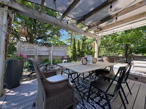 Outdoor living area at 1309 Thornbird Lane, Carmel, IN