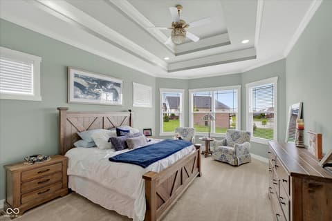 Primary bedroom at 18295 Lakes End Drive, Westfield, IN