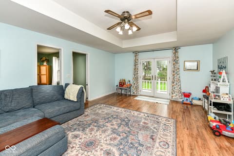 Living room at 6502 Homestead Drive, Indianapolis, IN
