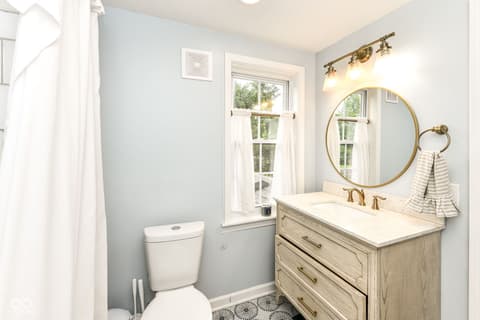 Primary bathroom at 6502 Homestead Drive, Indianapolis, IN