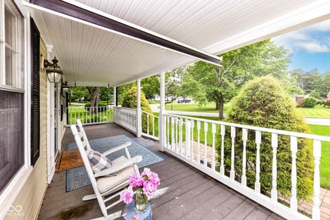 Outdoor living area at 6502 Homestead Drive, Indianapolis, IN