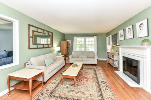 Living room at 6502 Homestead Drive, Indianapolis, IN