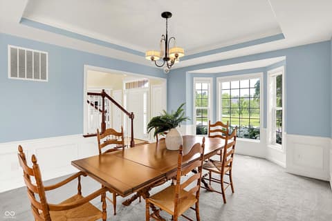 Dining room at 10587 Proposal Pointe Way, Fishers, IN