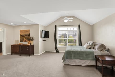 Primary bedroom at 10587 Proposal Pointe Way, Fishers, IN