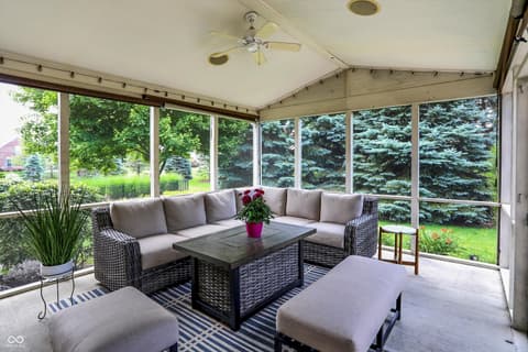 Outdoor living area at 10587 Proposal Pointe Way, Fishers, IN