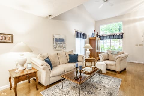 Living room at 9845 Worthington Boulevard, Fishers, IN