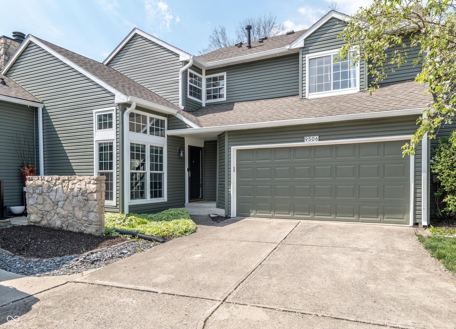Front exterior at 9506 Behner Lane, Indianapolis, IN