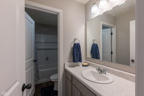Bathroom at 604 Donegal Drive, Pendleton, IN