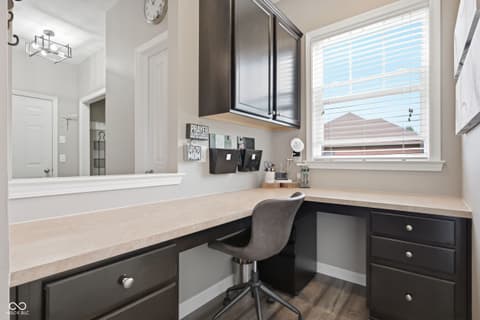 Home office at 1567 Windview, Brownsburg, IN