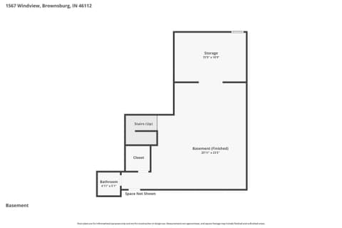 Floor Plan — 1567 Windview, Brownsburg, IN