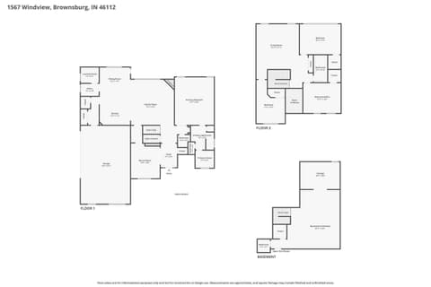 Floor Plan — 1567 Windview, Brownsburg, IN