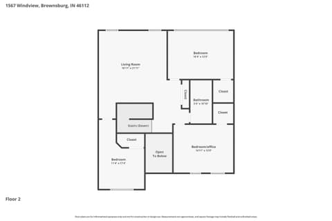Floor Plan — 1567 Windview, Brownsburg, IN