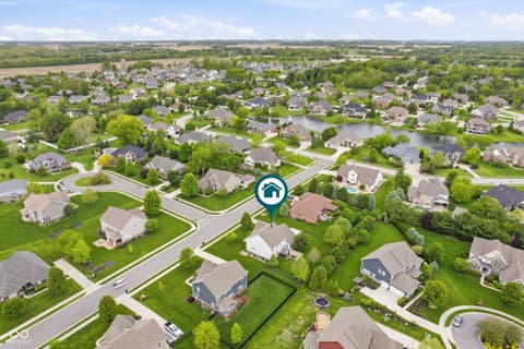 Aerial view at 1567 Windview, Brownsburg, IN