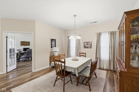 Dining room at 1664 Magnolia Drive, Greenwood, IN