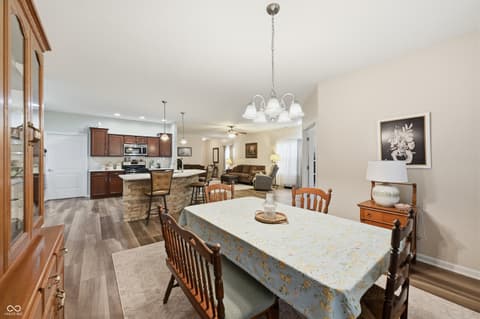 Dining room at 1664 Magnolia Drive, Greenwood, IN