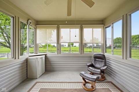 Outdoor living area at 1664 Magnolia Drive, Greenwood, IN