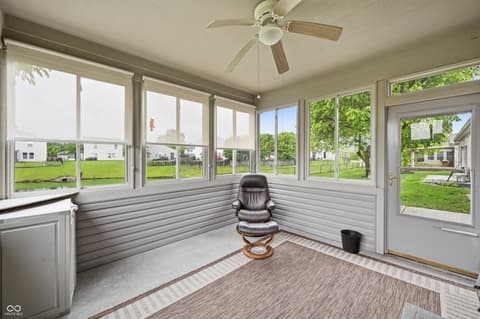 Outdoor living area at 1664 Magnolia Drive, Greenwood, IN