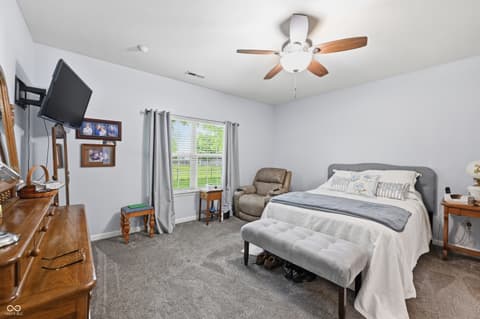 Primary bedroom at 1664 Magnolia Drive, Greenwood, IN