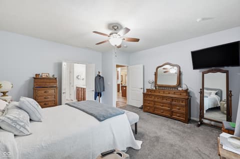 Primary bedroom at 1664 Magnolia Drive, Greenwood, IN