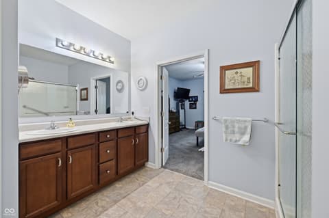 Primary bathroom at 1664 Magnolia Drive, Greenwood, IN