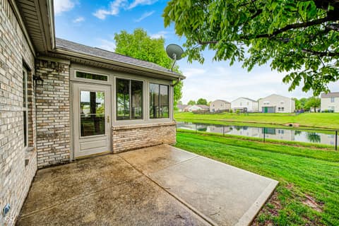 Outdoor living area at 1664 Magnolia Drive, Greenwood, IN