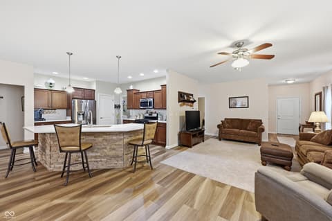 Living room at 1664 Magnolia Drive, Greenwood, IN