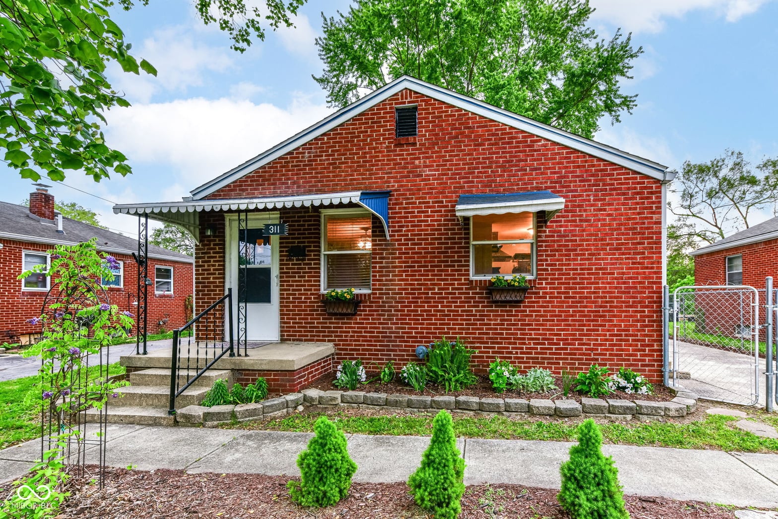 Front exterior at 311 S Webster Avenue, Indianapolis, IN