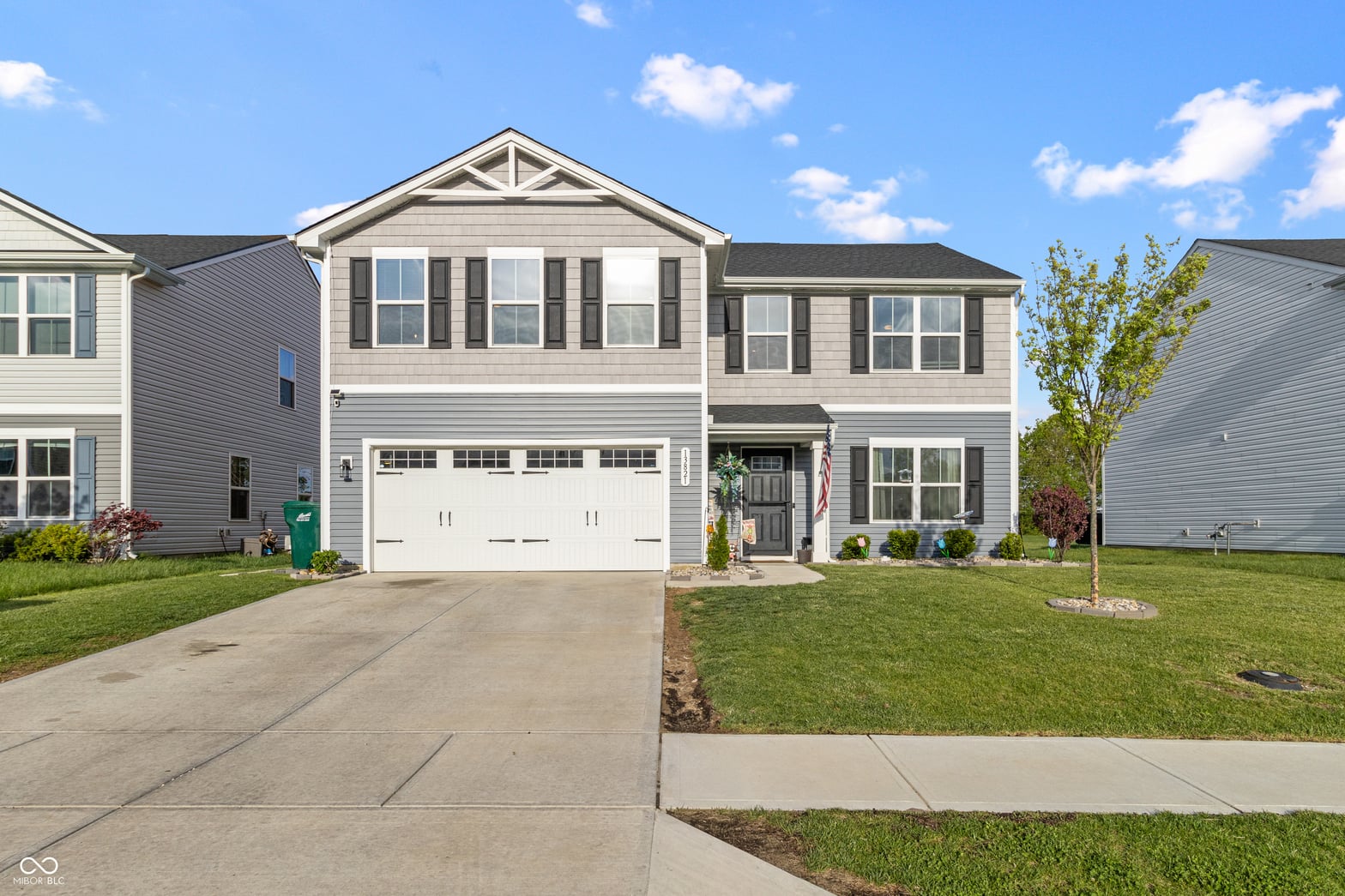 Front exterior at 13821 N Rising Sun Circle E, Camby, IN
