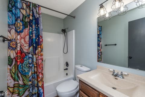 Bathroom at 221 Creekside Court, Whiteland, IN