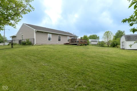 Backyard at 221 Creekside Court, Whiteland, IN