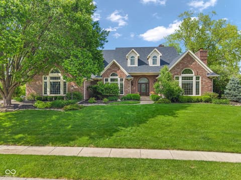 Front exterior at 3172 Smokey Ridge Lane, Carmel, IN