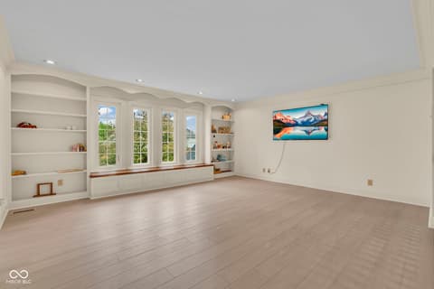 Family room at 3172 Smokey Ridge Lane, Carmel, IN
