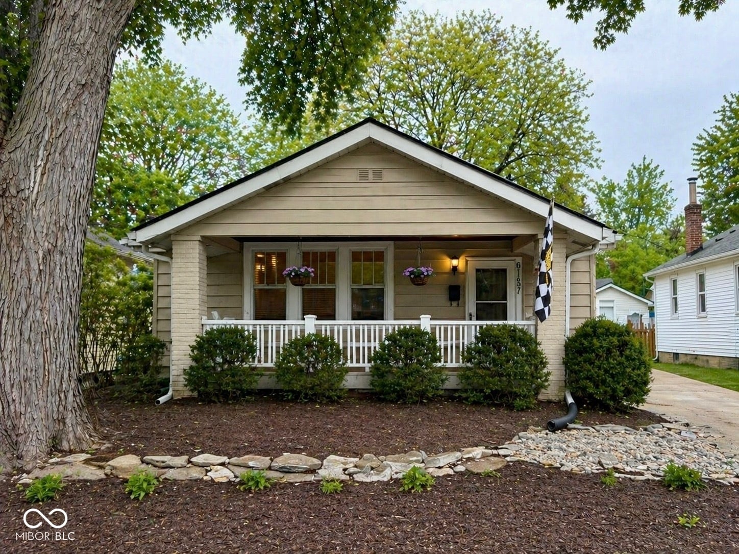 Front exterior at 6157 Kingsley Drive, Indianapolis, IN