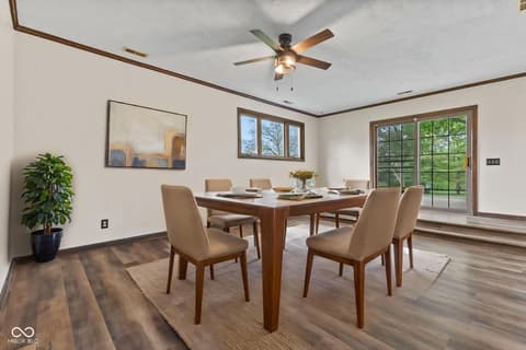 Dining room at 5974 Oak Hill West Drive, Plainfield, IN