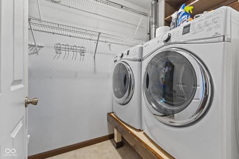 Laundry room at 5974 Oak Hill West Drive, Plainfield, IN