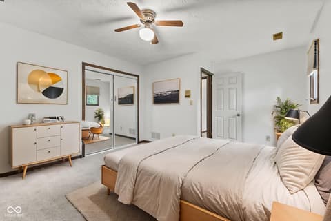 Bedroom at 5974 Oak Hill West Drive, Plainfield, IN