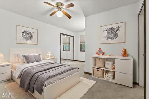 Bedroom at 5974 Oak Hill West Drive, Plainfield, IN