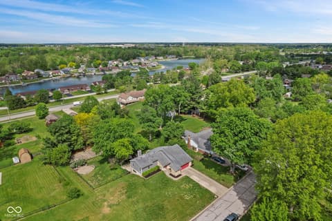 Aerial view at 5974 Oak Hill West Drive, Plainfield, IN