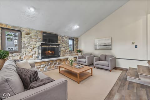 Living room at 5974 Oak Hill West Drive, Plainfield, IN