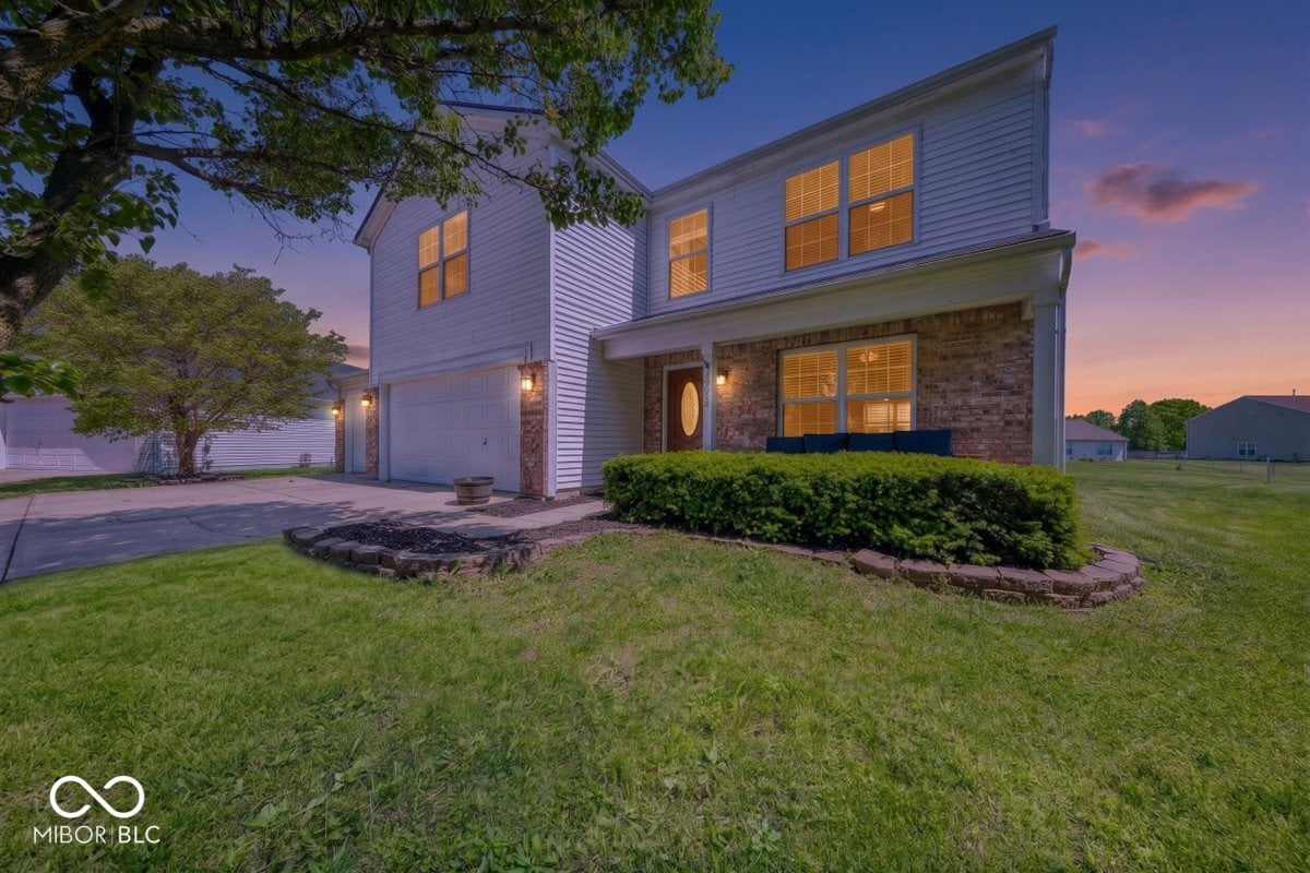 Front exterior at 2705 Camelot Way, Greenwood, IN