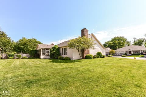 Side exterior at 12346 Brompton Road, Carmel, IN