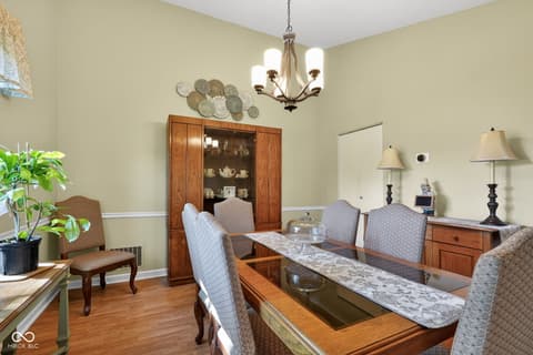 Dining room at 1125 John-Bart Road, Lebanon, IN